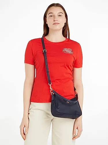 Tommy Hilfiger Poppy borsa hobo donna piccola nera