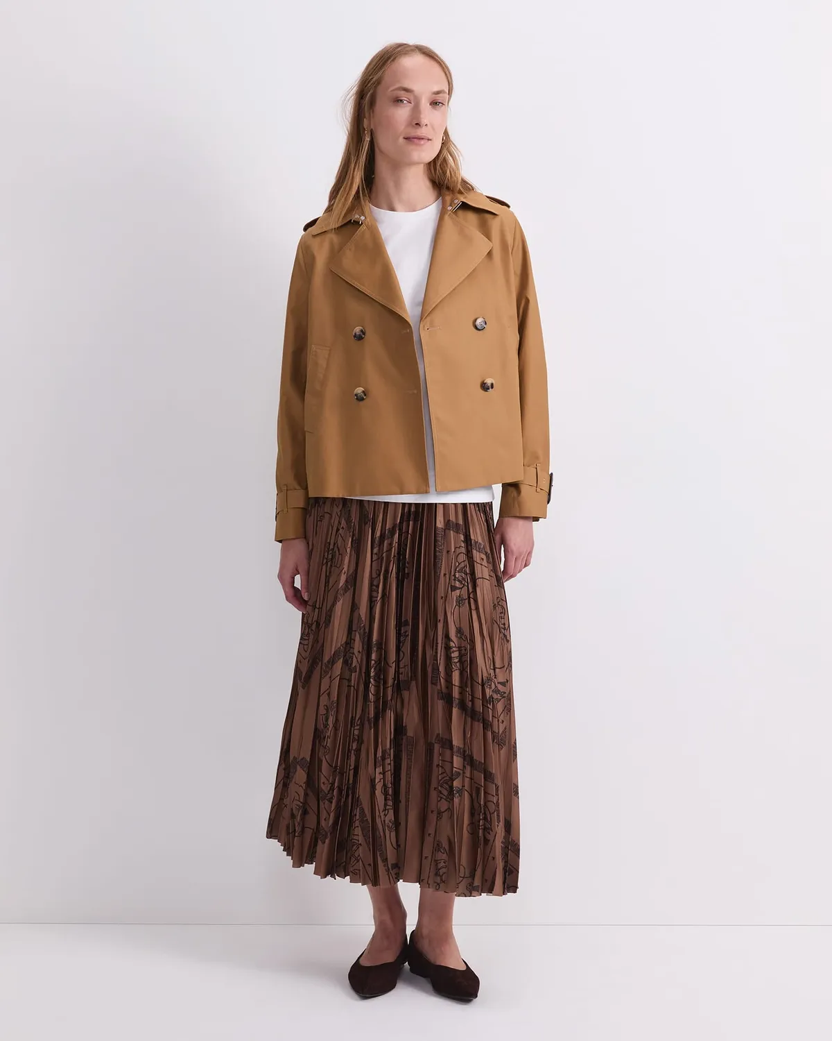 Sportscraft Audrey Crop trench donna lino corto