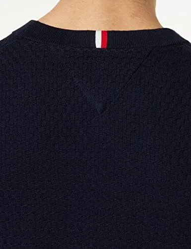 Tommy Cross Structure Crew Neck MW0MW29035 maglione uomo girocollo