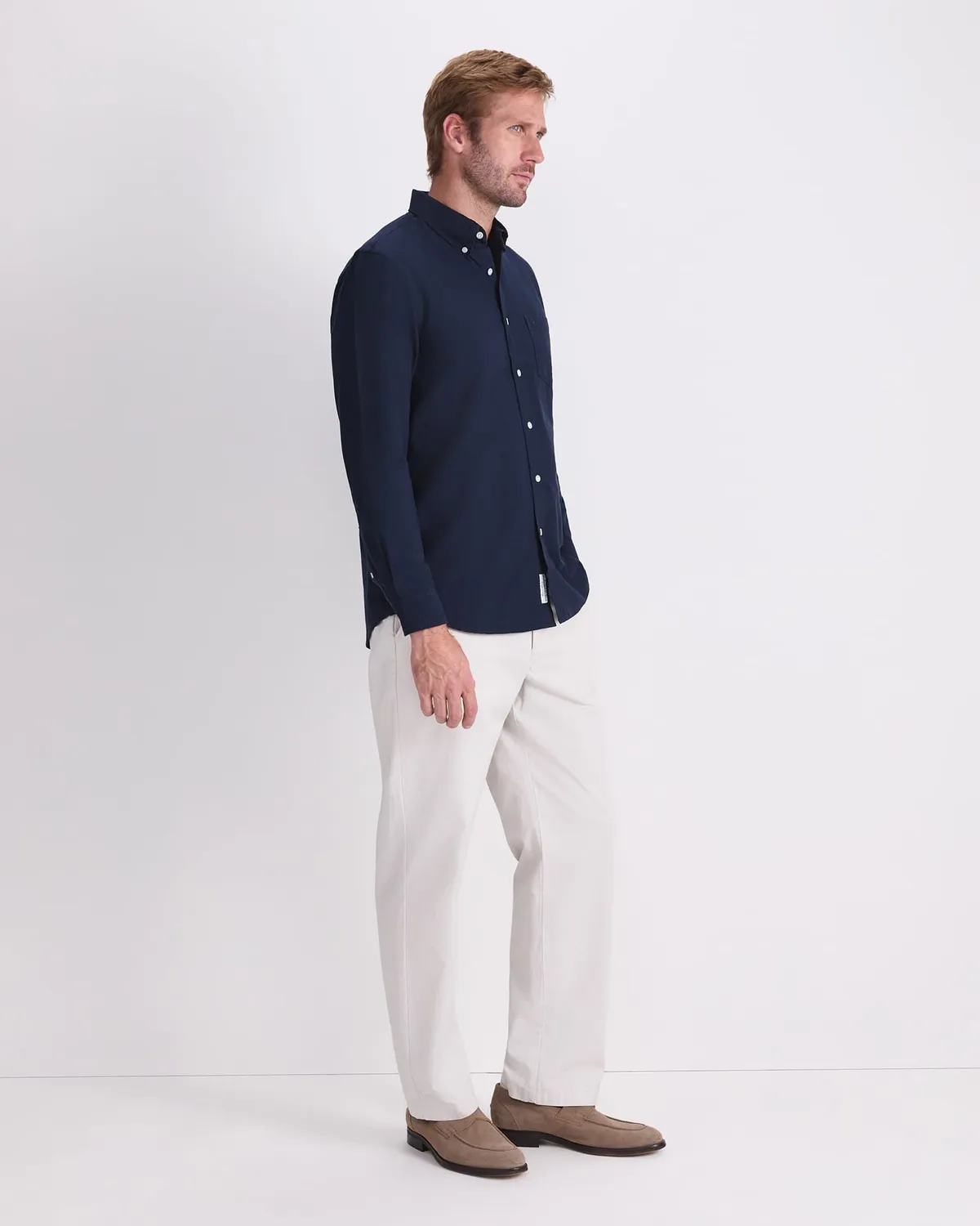 Sportscraft Oxford camicia uomo manica lunga cotone regular