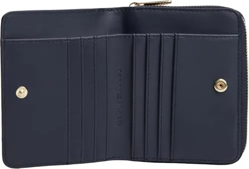 Tommy Hilfiger TH Icon AW0AW19162 portafoglio donna blu con cerniera