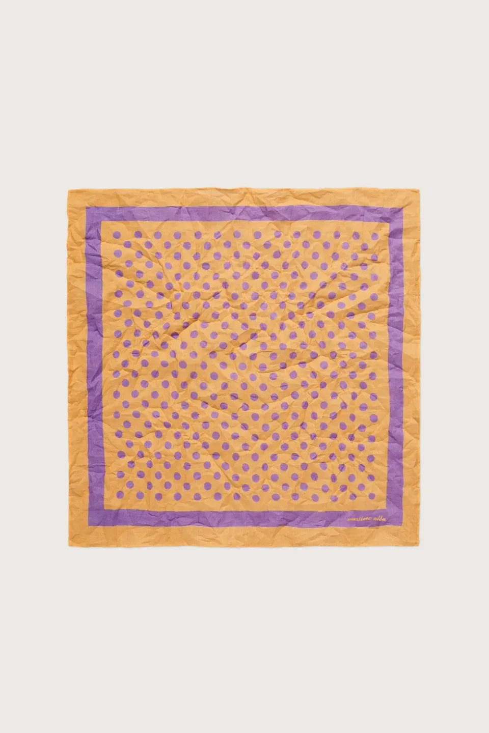 Massimo Alba HANKY1 fazzoletto old gold 45x45 bandana