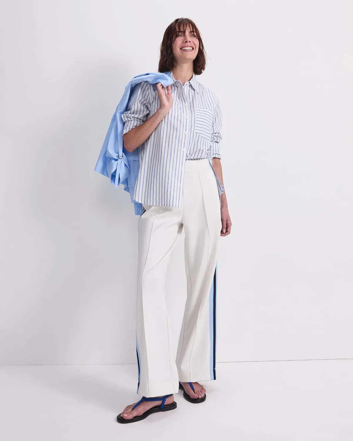 Sportscraft Logo Stripe camicia uomo cotone