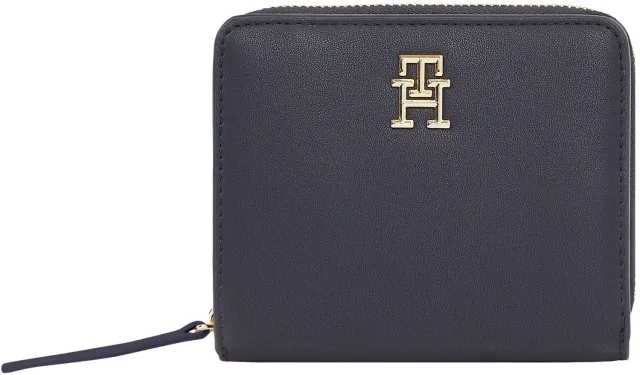 Tommy Hilfiger Logotape portafoglio donna piccolo blu unisex