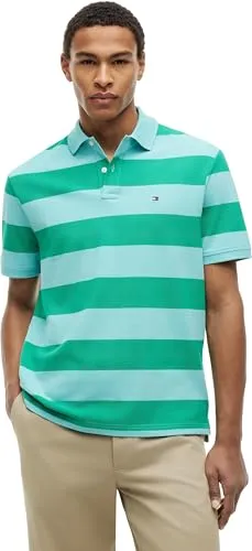 Tommy Hilfiger Block Stripe MW0MW39045 polo uomo L a righe