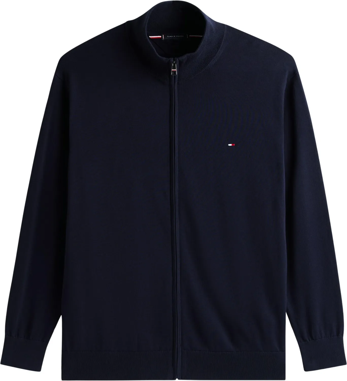 Tommy Hilfiger Essential Zip Thru Pullover Blu Desert Sky