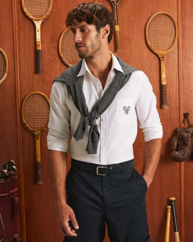 Sportscraft Club camicia uomo oxford cotone manica lunga