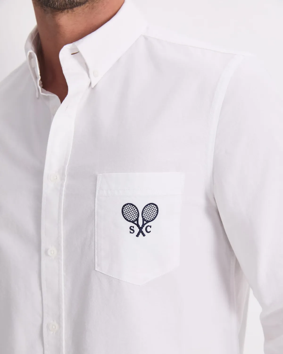 Sportscraft Club camicia uomo oxford cotone manica lunga