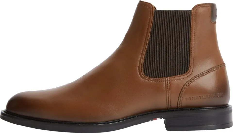 Tommy Hilfiger FM0FM05935 stivali Chelsea uomo 44.5 cognac