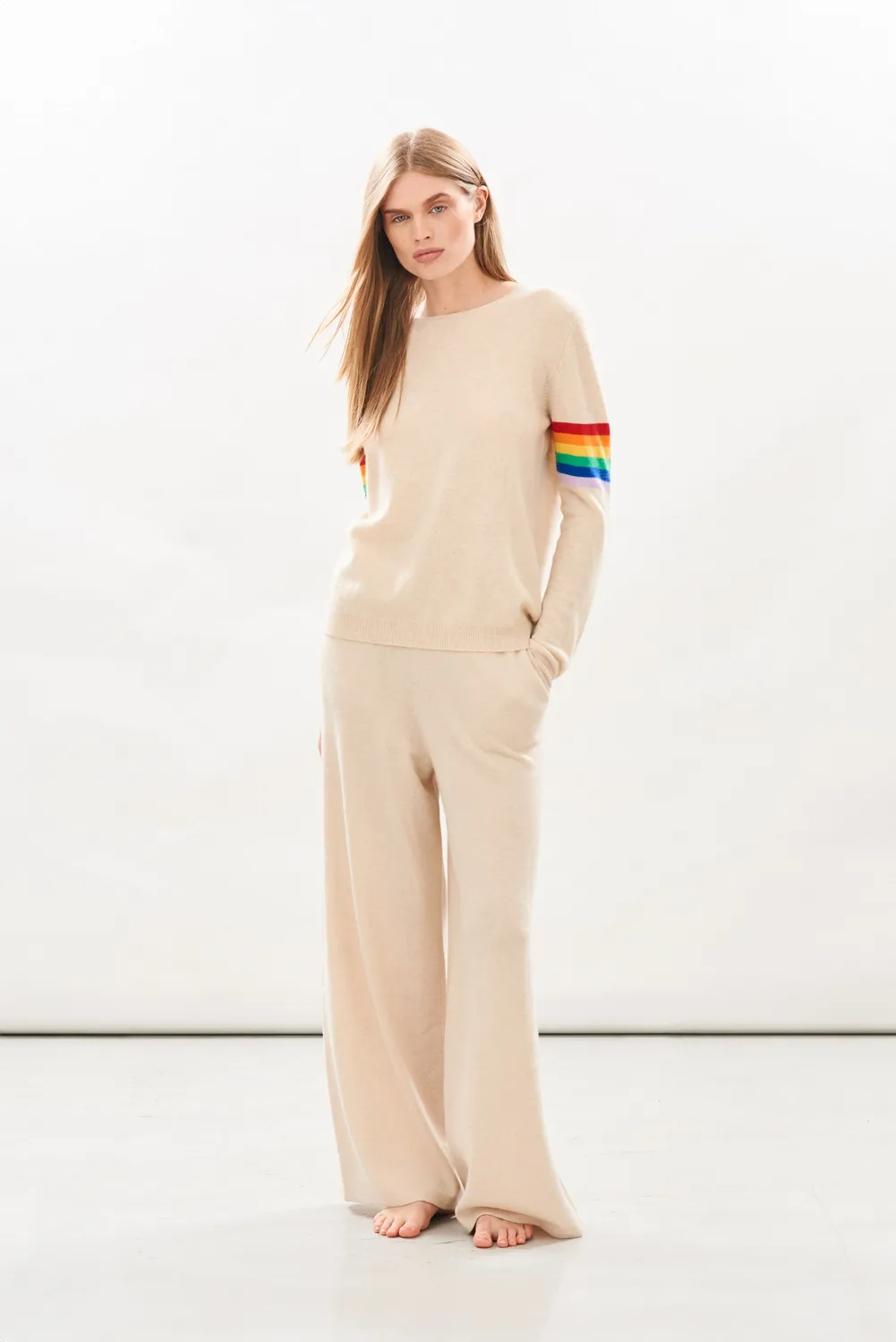 Jumper 1234 Rainbow Arms maglione cashmere oatmeal