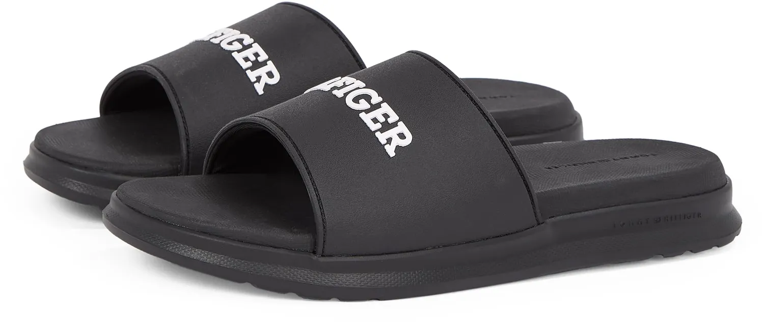 Tommy Hilfiger Dual Density Pool Slide ciabatte uomo 46 nere logo