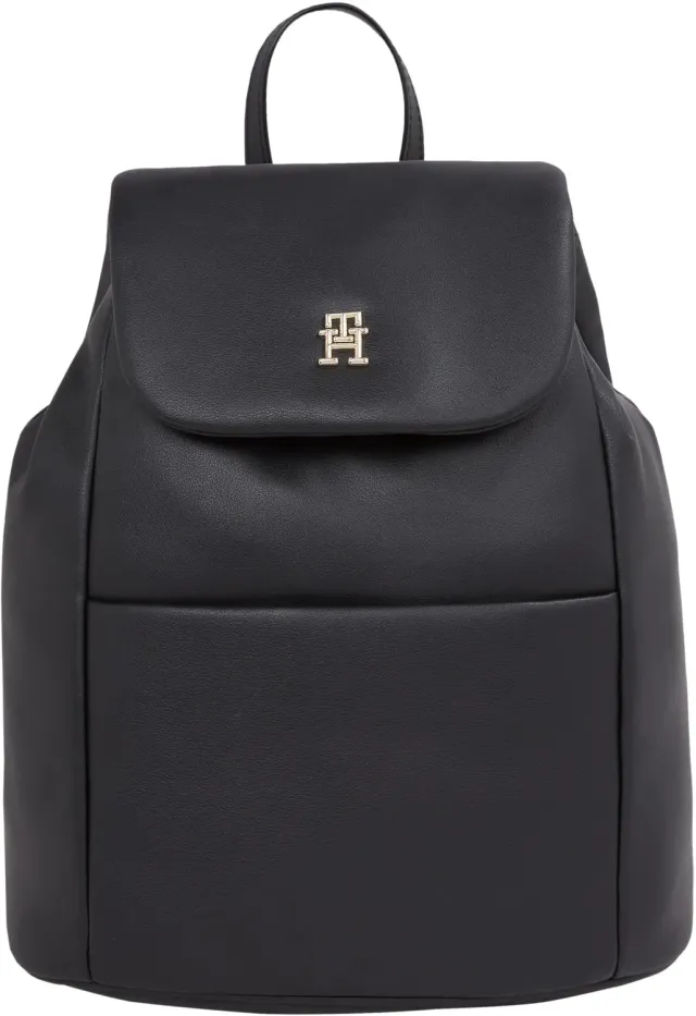 Tommy Hilfiger Poppy Reform Flap Zaino Nero Taglia Unica