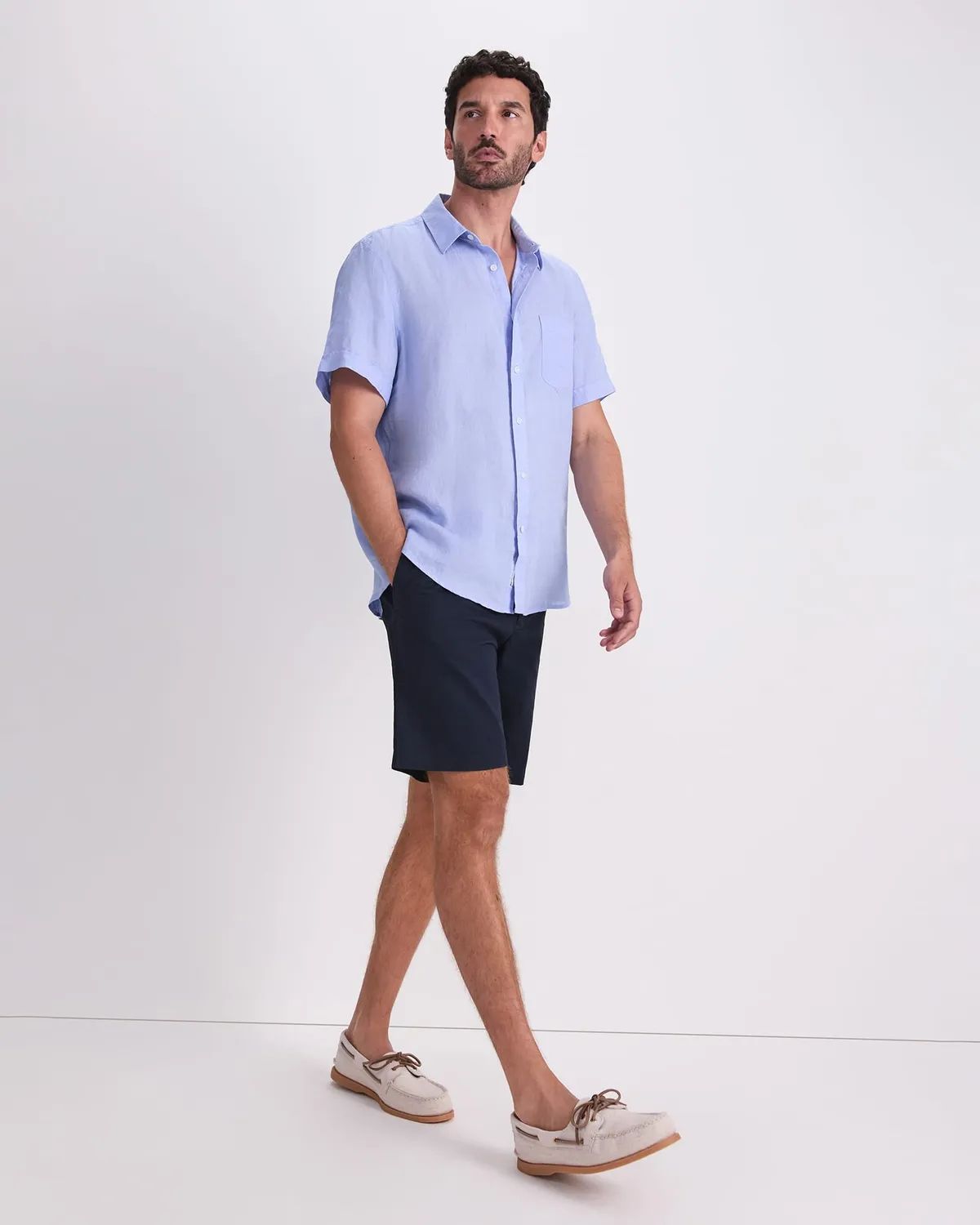 Sportscraft Delave Linen camicia lino uomo manica corta