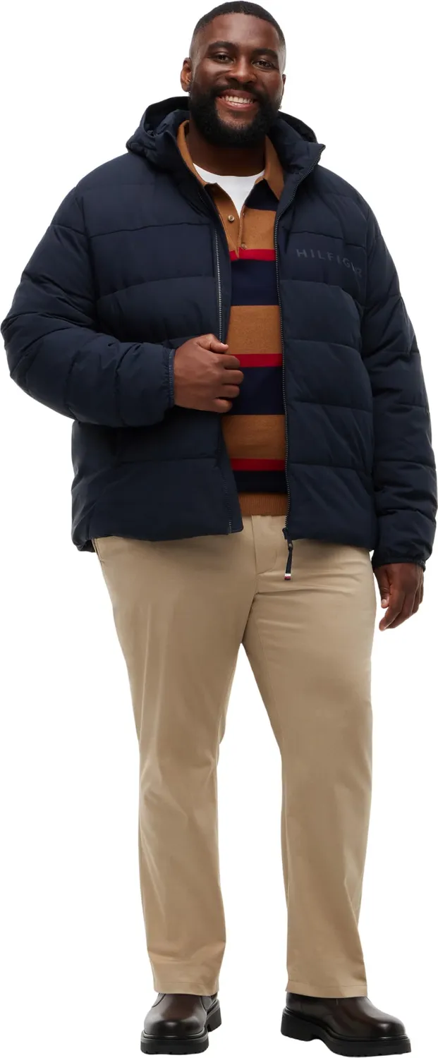 Tommy Hilfiger MW0MW45721 piumino uomo 4XL Plus blu navy cappuccio