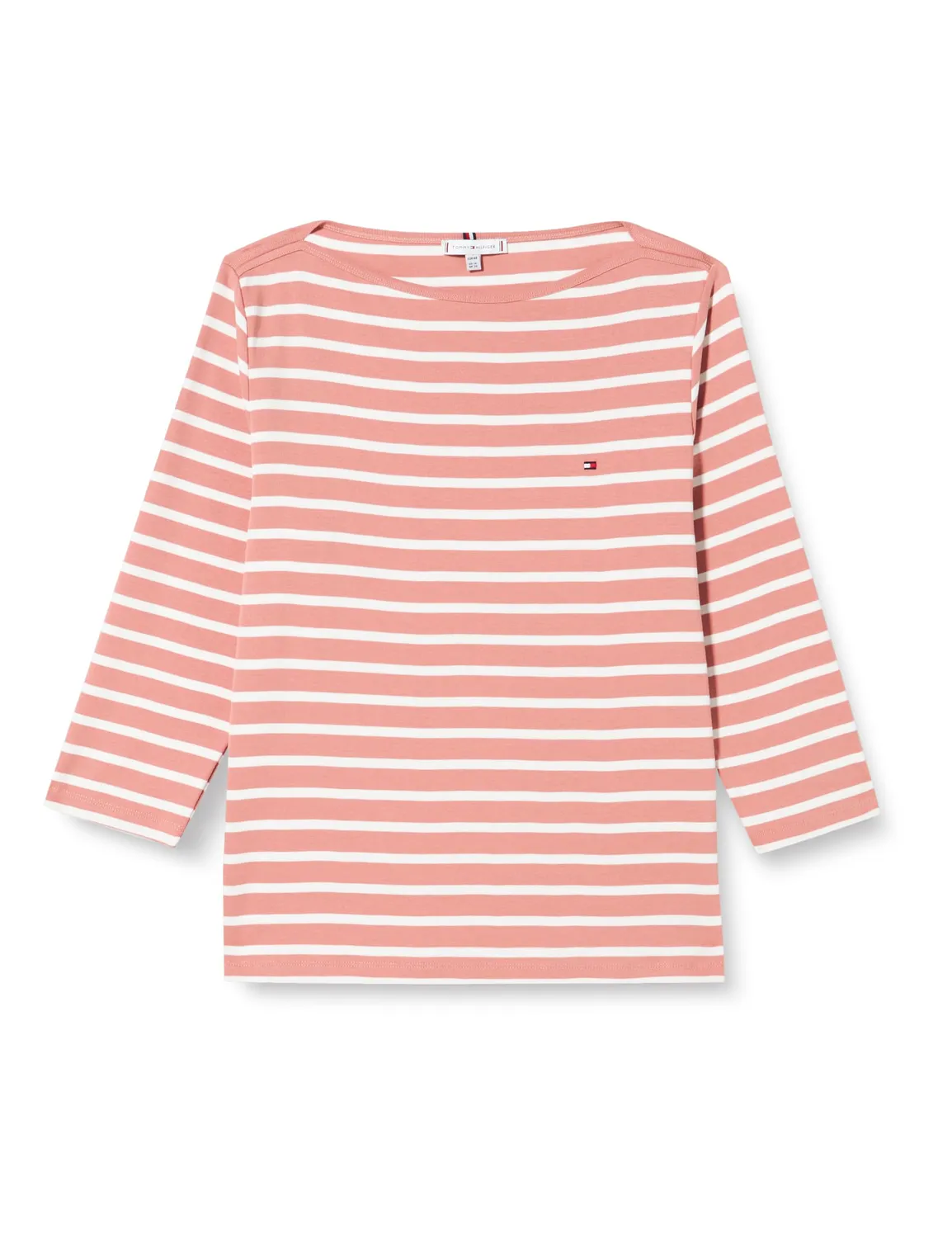 Tommy Hilfiger maglia donna maniche lunghe bianca 46 righe