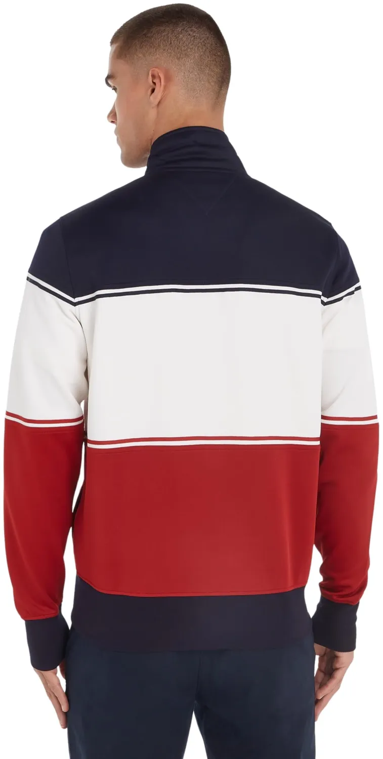 Tommy Hilfiger Colourblock felpa uomo XL con zip