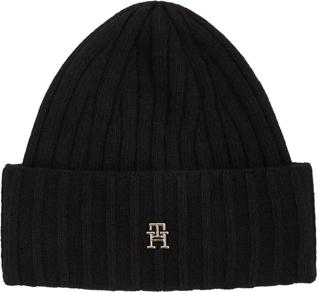 Tommy Hilfiger Essential Chic AW0AW15779 Beanie Donna Nero