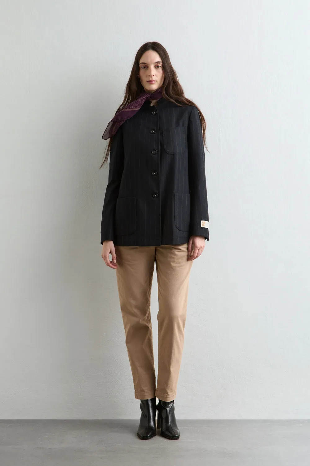 Massimo Alba Baliw giacca donna blu cashmere