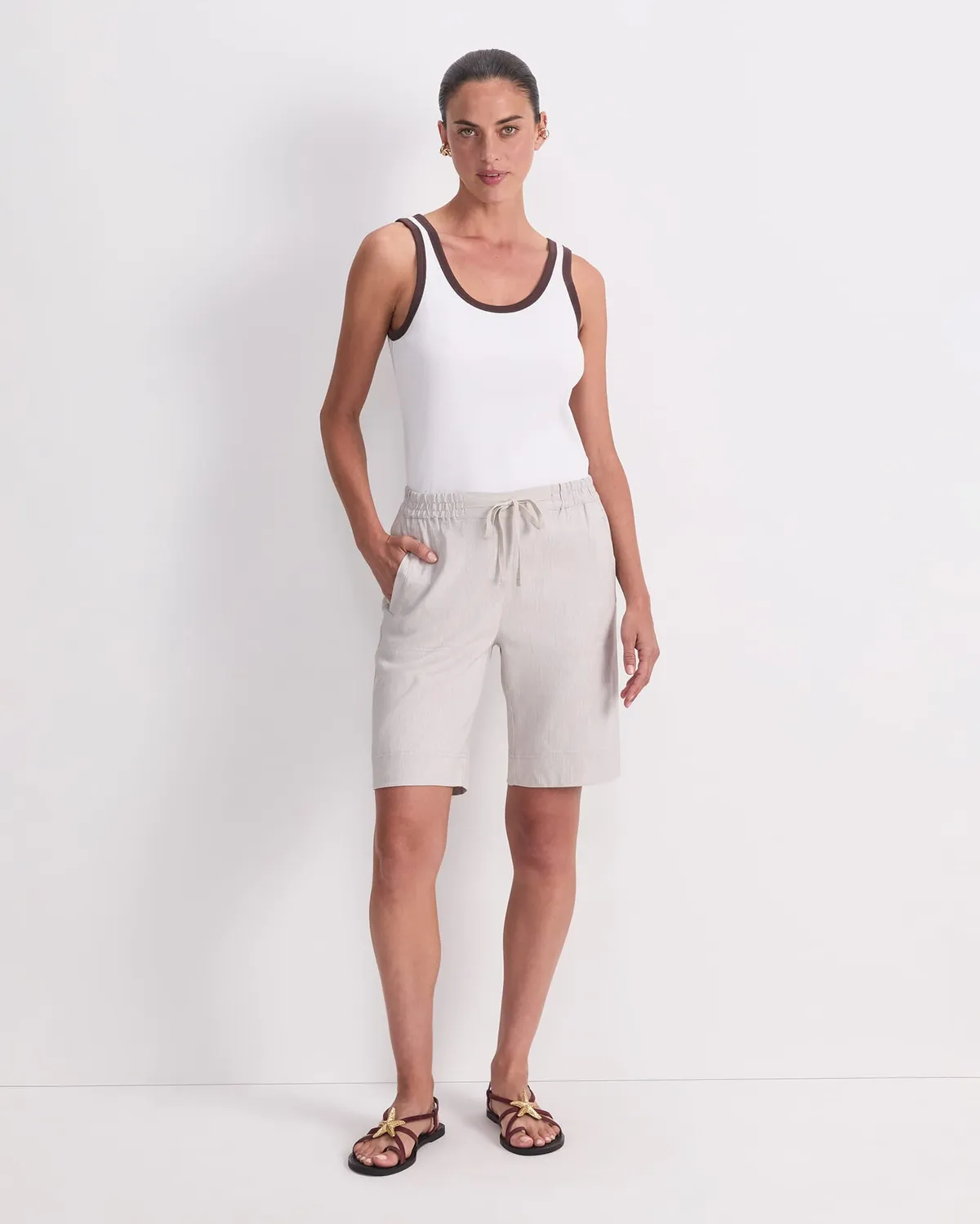 Sportscraft Rosa Linen shorts donna misto lino