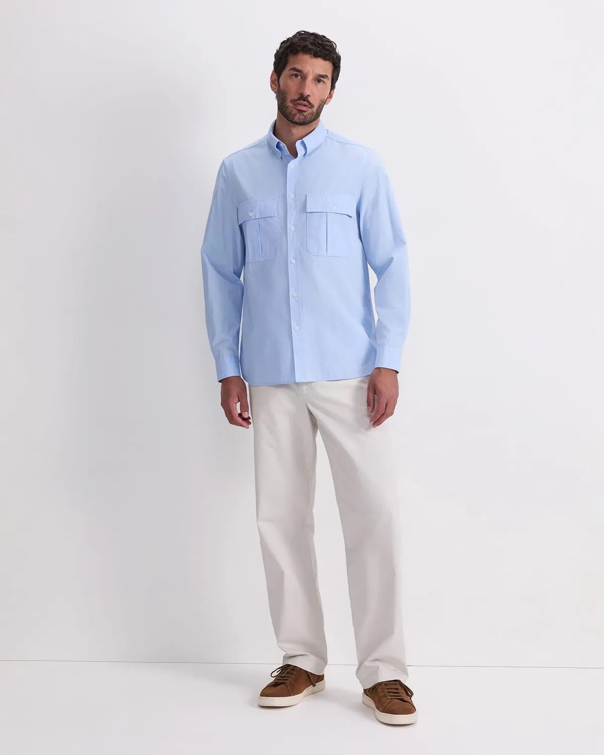 Sportscraft Military 208076 camicia uomo manica lunga cotone