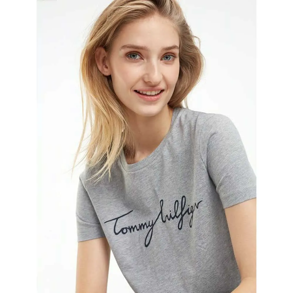 Tommy T-shirt donna nero Masters Black grafica cotone