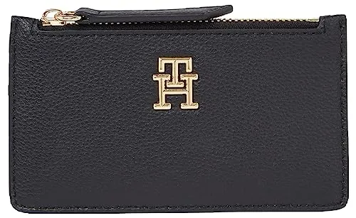 Tommy Hilfiger Staple Cc Holder Zip Portafoglio Nero Piccolo