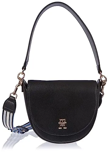 Tommy Hilfiger Life Saddle Bag tracolla donna piccola nera