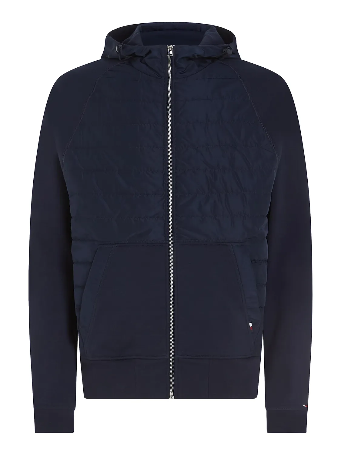 Tommy Hilfiger Mix Media MW0MW32669 felpa zip unisex L blu