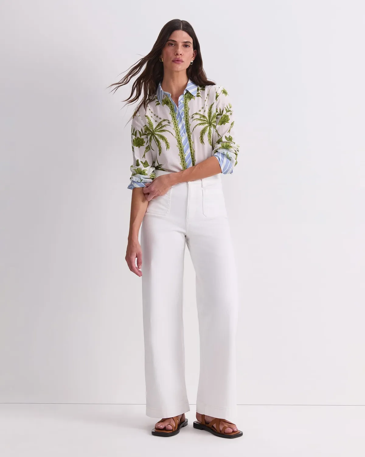 Sportscraft Hampton camicia cotone seta stampata