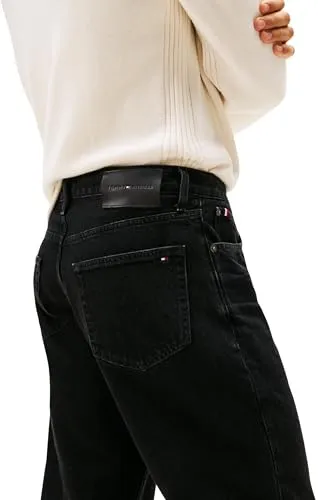Tommy Hilfiger River Bona Black jeans uomo 34W/36L relaxed