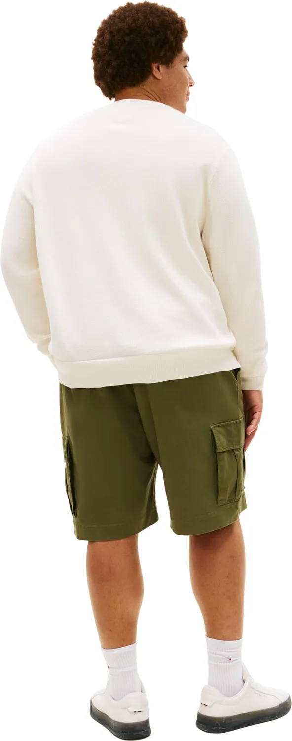 Tommy Hilfiger pullover uomo girocollo maglione nero