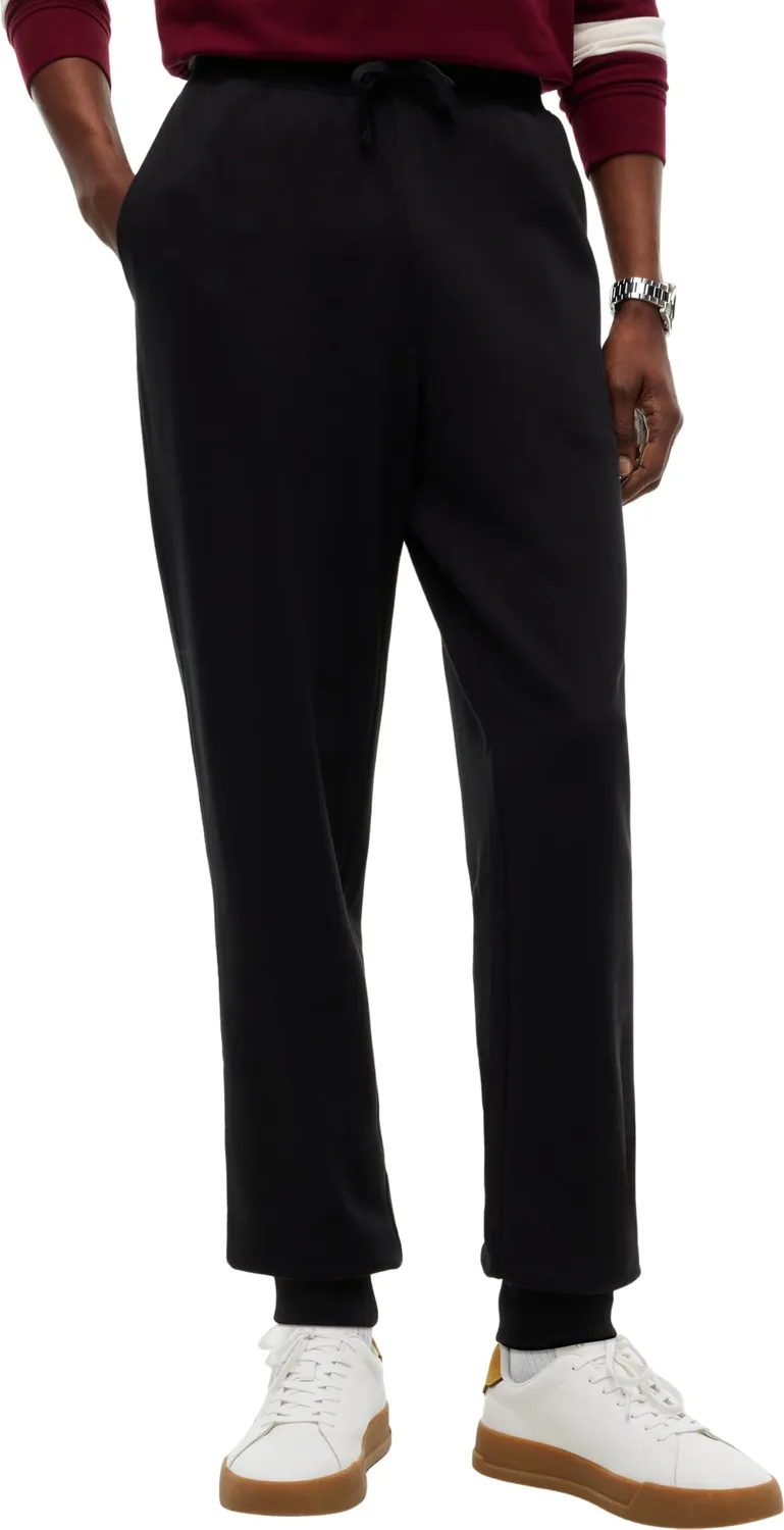 Tommy Hilfiger pantaloni tuta uomo neri felpati