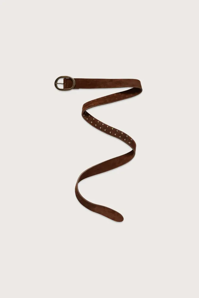 Massimo Alba Oliver cintura uomo tabacco camoscio