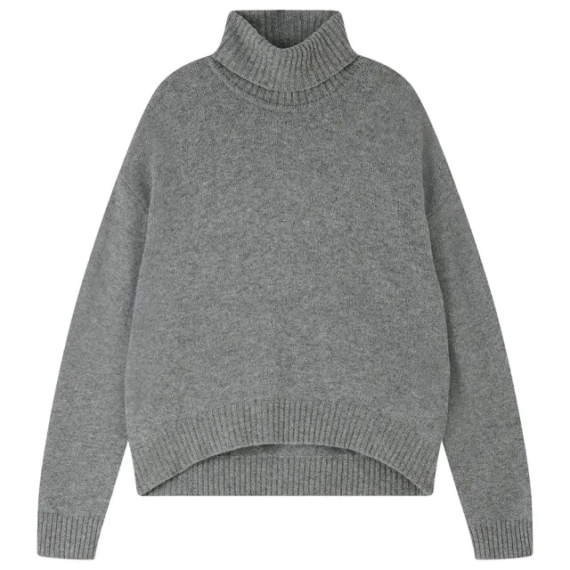 Jumper 1234 Roll Collar maglione cashmere grigio oversize