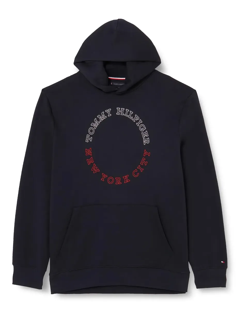 Tommy Hilfiger BT-Monotype Roundall MW0MW34136 felpa uomo cappuccio