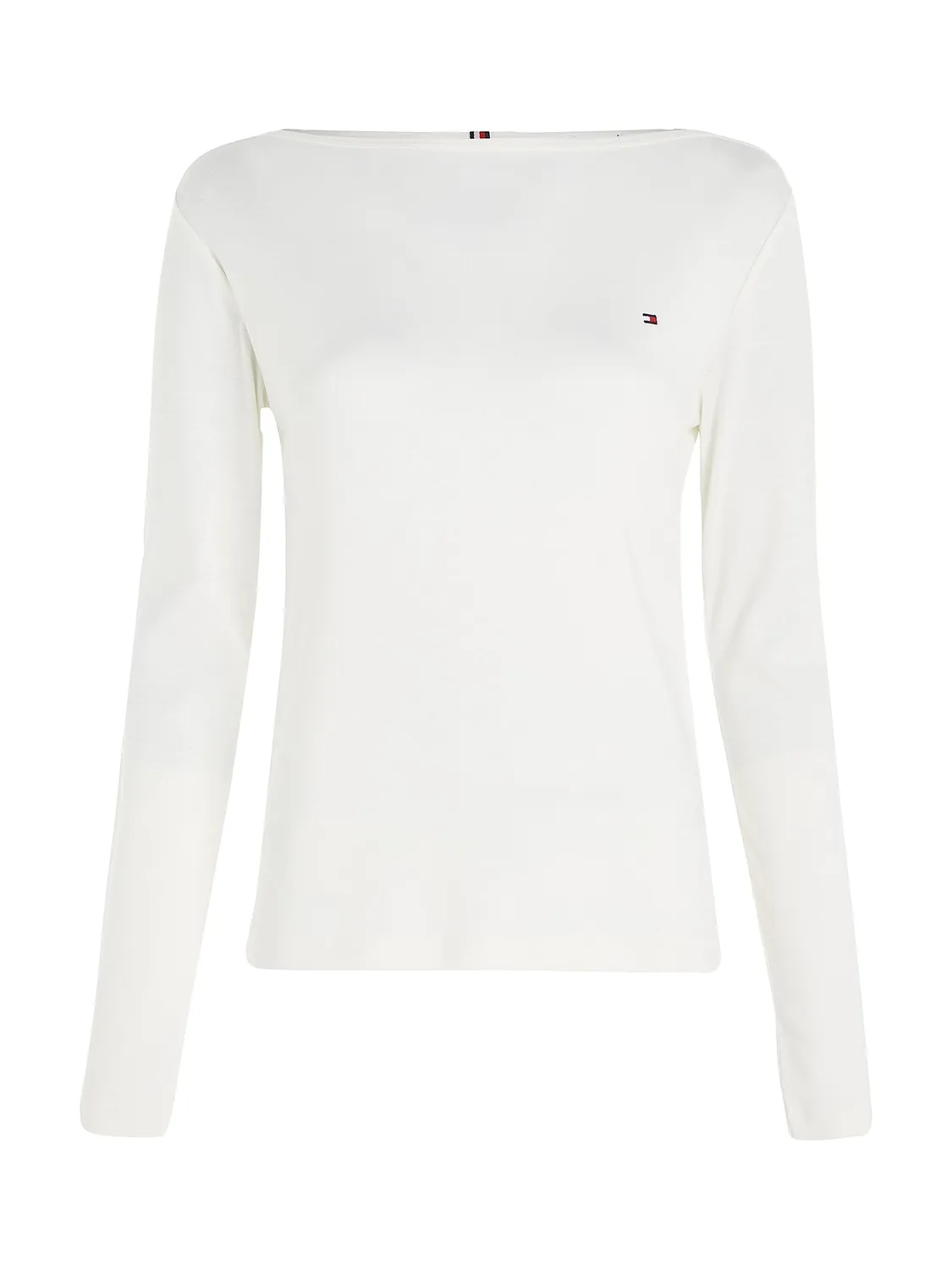 Tommy Hilfiger New Cody Slim maglia donna scollo barca bianco Ecru