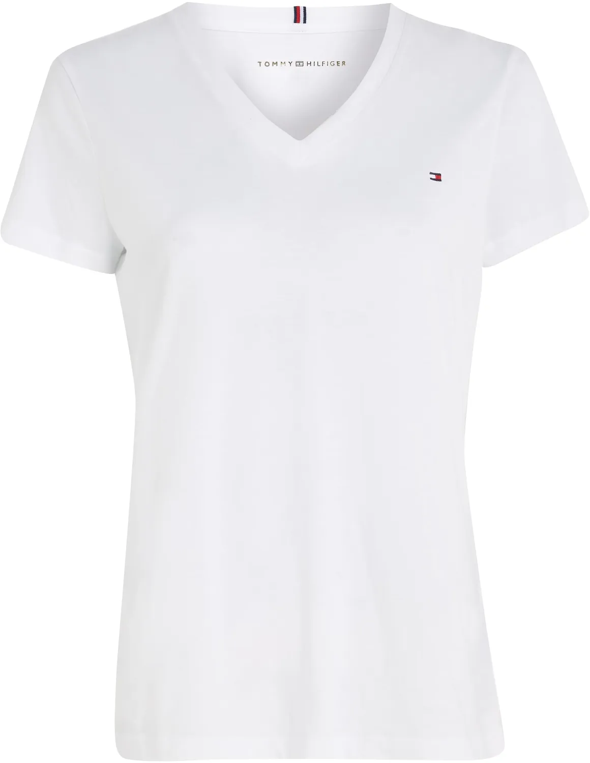 Tommy Hilfiger Heritage t-shirt donna scollo a V cotone