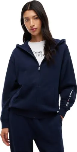 Tommy Hilfiger UW0UW06621 felpa donna cappuccio blu taglia M