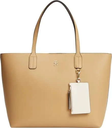 Tommy Hilfiger Icon borsa tote beige Classic Khaki tasca
