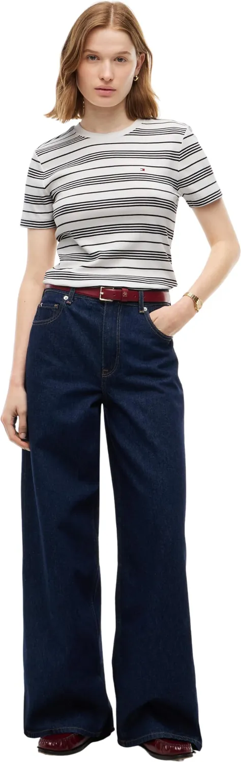 Tommy Hilfiger Slim Cody maglietta righe ecru XL