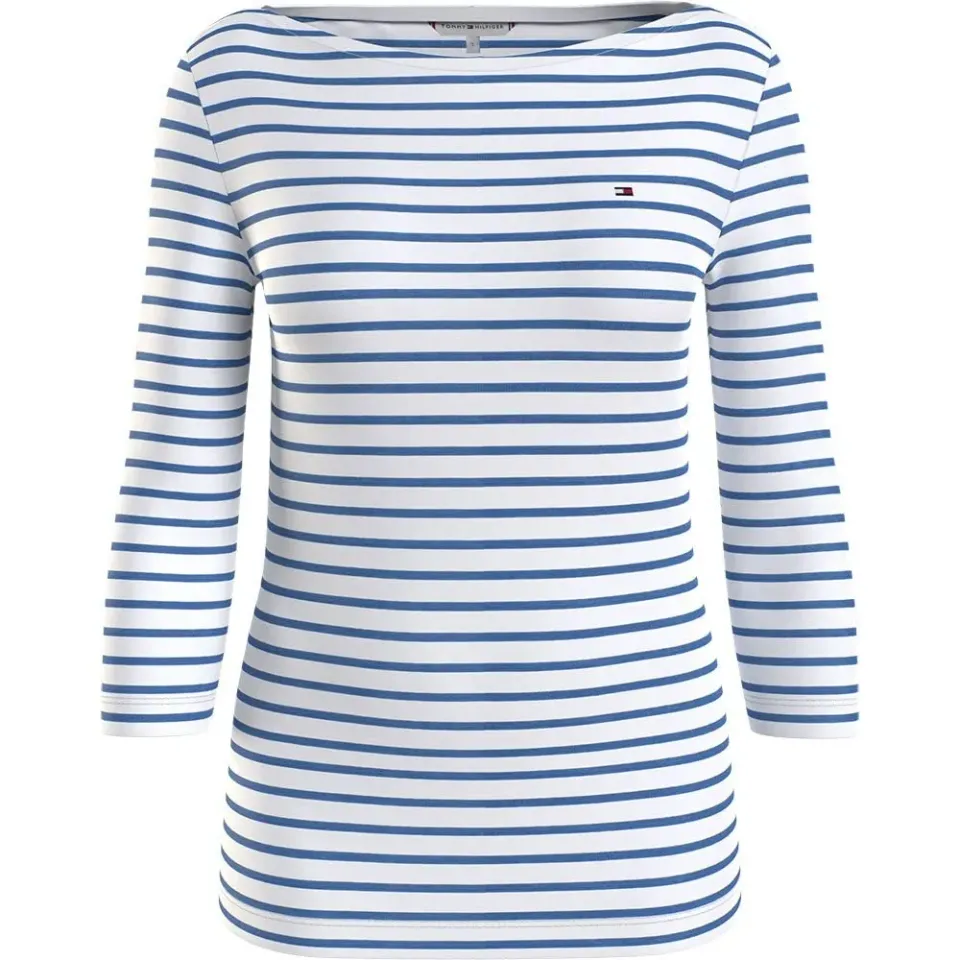 Tommy Hilfiger Basic t-shirt maniche lunghe donna cotone