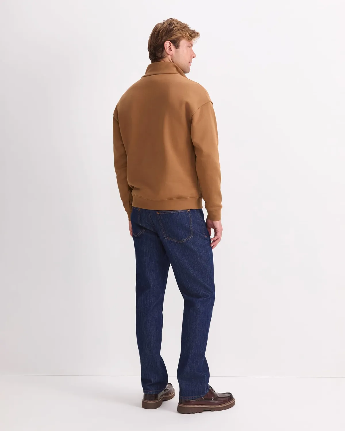 Sportscraft Quarter Zip felpa cotone uomo mezza zip