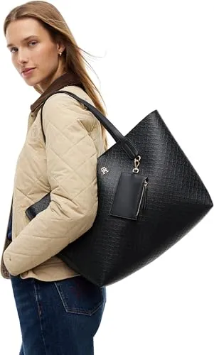 Tommy Hilfiger TH Icon Tote Mono AW0AW19004 borsa nera