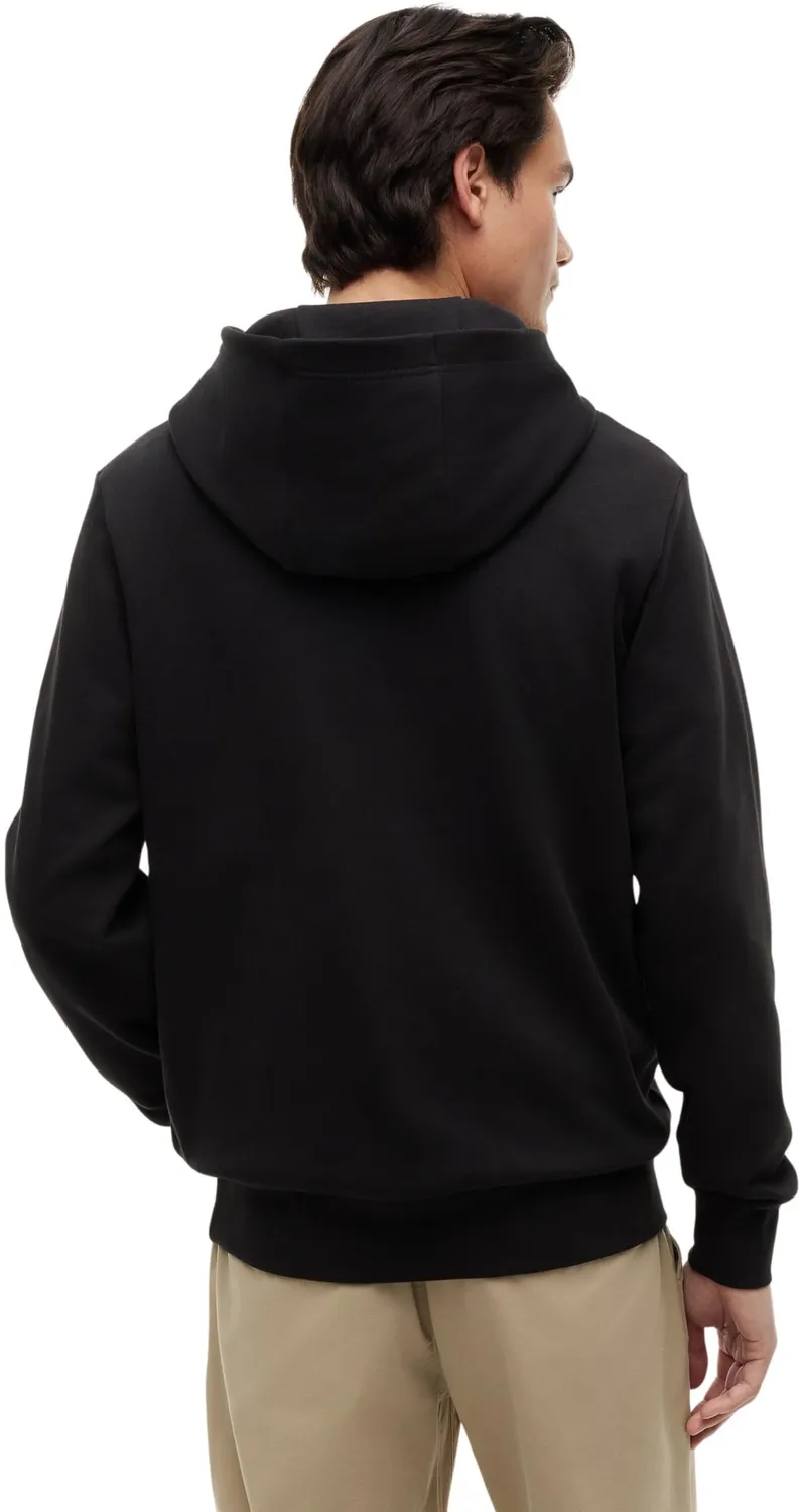 Tommy Hilfiger Script Flag Hoodie felpa nera uomo