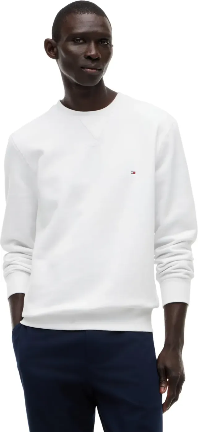 Tommy Hilfiger Essential Fleece MW0MW37232 felpa uomo nero cotone