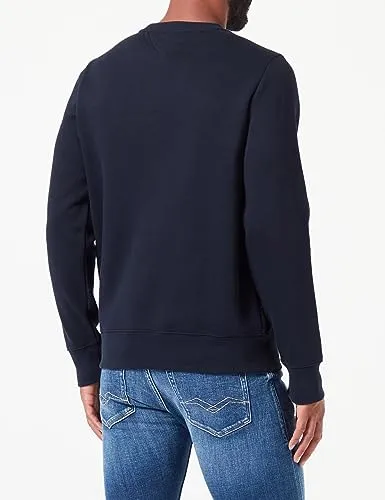Tommy Hilfiger Chest Print Crewneck felpa uomo XXL blu