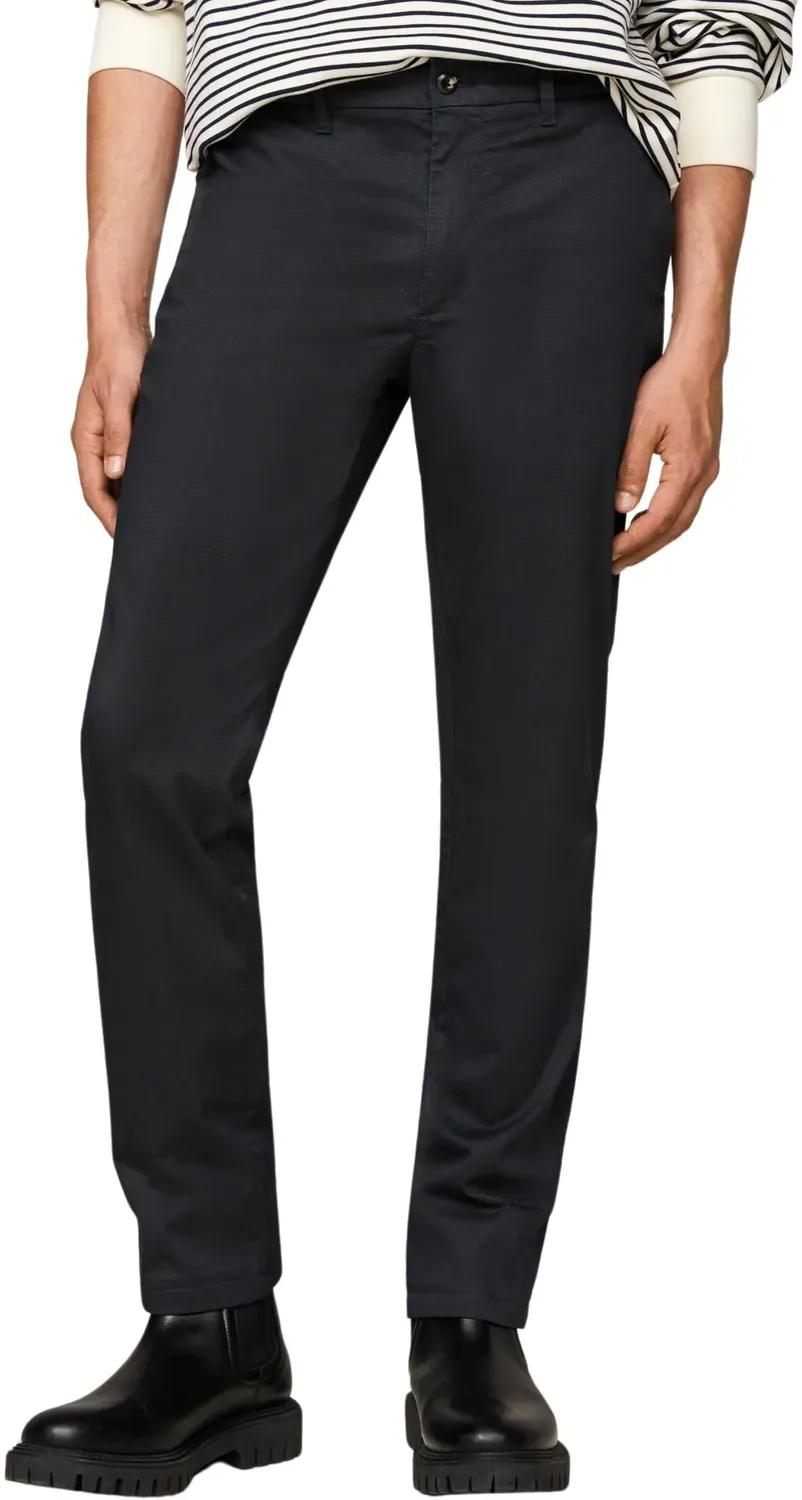 Tommy Hilfiger Denton Straight Leg chino uomo blu cotone elasticizzato