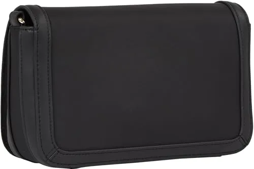 Tommy Hilfiger Essential Flap Crossover borsa donna nera piccola