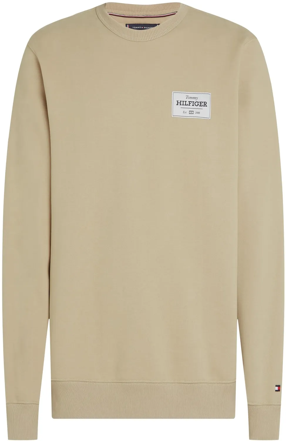Tommy Hilfiger Monotype Label Felpa Uomo Girocollo Cotone