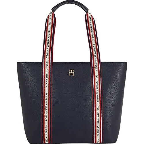 Tommy Hilfiger Tommy Life tote bag donna shopper zip pelle